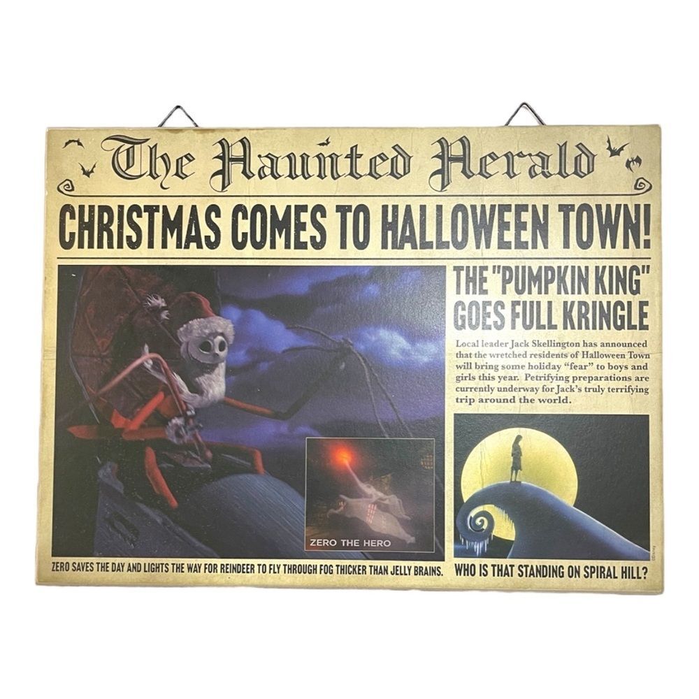 The Haunted Herald Wall Art - The Nightmare Before Christmas